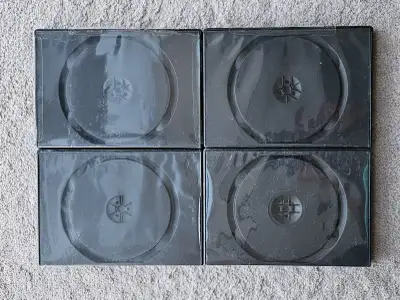 BRAND NEW 4 PACK EMPTY CD/DVD HARD CASE, View more