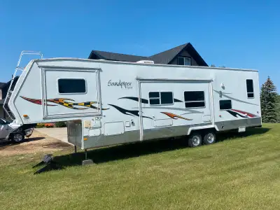 Excellent condition. Very very clean. Bunk beds in 11 ft garage fir extra space 2 slides and self co...