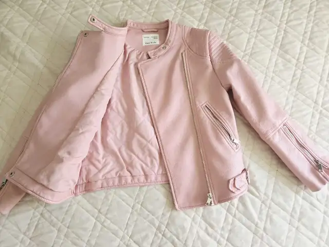 Zara faux leather jacket, girl 11-12 y.o., like new in Kids & Youth in Mississauga / Peel Region - Image 3