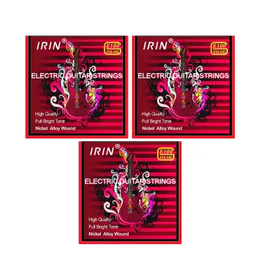 3 Sets-Electric Guitar Strings – Nickel Alloy Wound, Bright Tone, View more