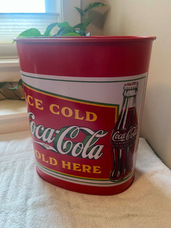 Coke Collectible Embossed Garbage Can in Arts & Collectibles in Vernon