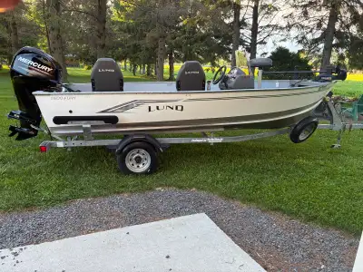 * 2021 LUND FURY 1600 * 2015 Mercury 40HP 4 Stroke Motor * LUND Galvanized Trailer * MinnKota Powerd...