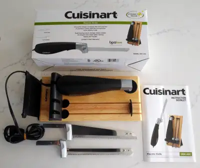 Cuisinart CEK-40C Electric Knife with Carving and Bread Blades, View more