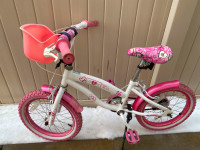 Girl's pink 12 inch bike
