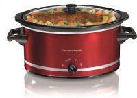 Hamilton-Beach - 8 Quart Slow Cooker, Metallic Red