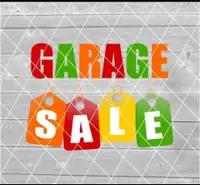 Garage sale, Saturday May 18, 9-12
