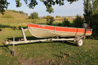 14 ft Lund with 15hp Yamaha electric start