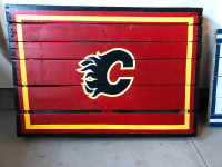NHL Calgary Flames wooden pallet