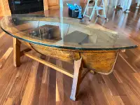 Unique Boat Shaped Coffee Table