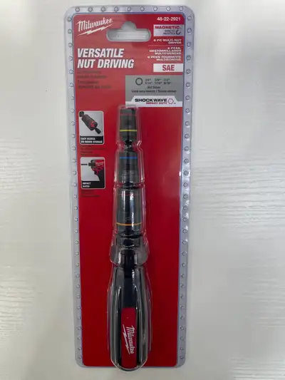 Milwaukee Tool Multi-Nut Driver with SHOCKWAVE Impact Duty Magne, View more