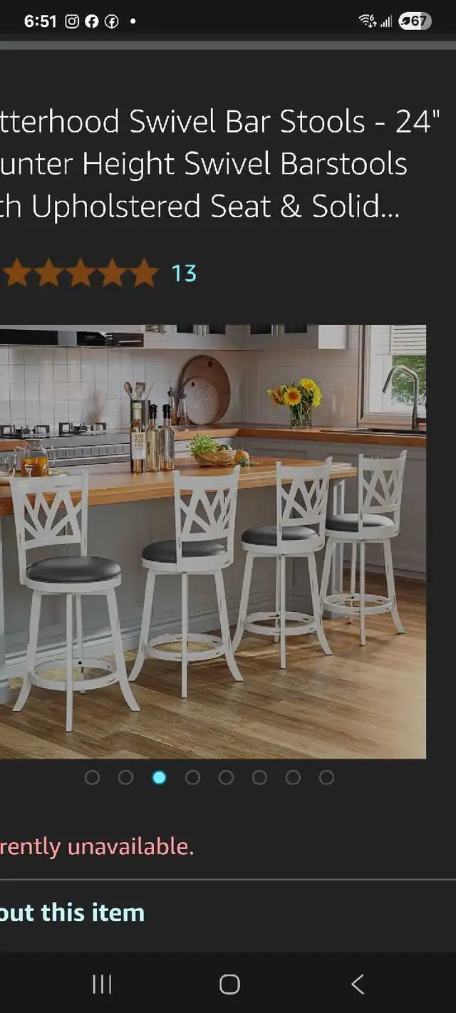 kitchen Swivel Bar Stools, 24" brand new in Chairs & Recliners in Mississauga / Peel Region - Image 6