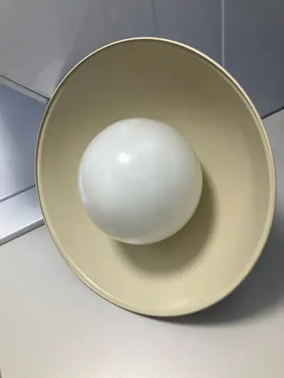 70s space-age ceiling light, View more