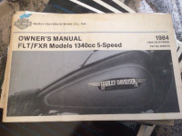 1984 Harley-Davidson FXR FLT Owners Manual