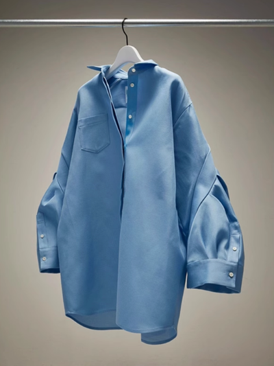 Woman Silk Oversize Shirt nearly new from Korea, View more