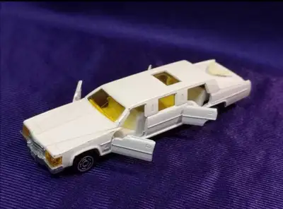 '77-'84 Cadillac Sedan De Ville ~ White Stretch Limo Majorette, View more