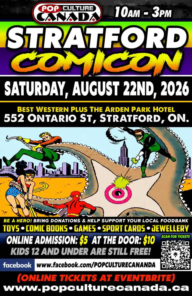 STRATFORD COMICON : AUGUST 22ND 2026 : COMIC CON