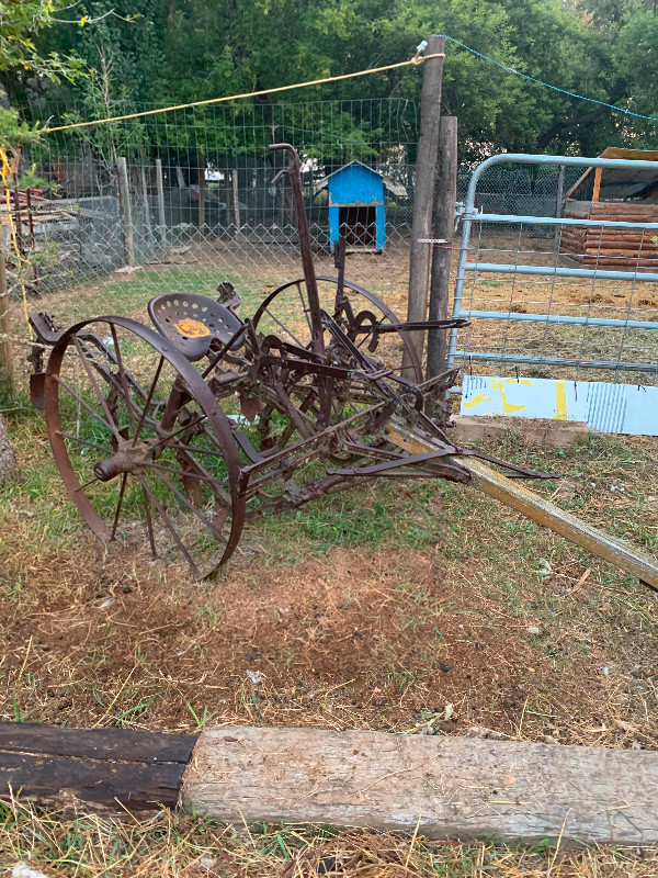 Antiques; farm equipment; furniture; sheep and goats; for sale
