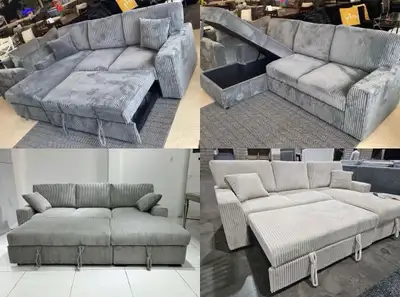 Collection Of New Corduroy Sofa with Unlimited Space., View more