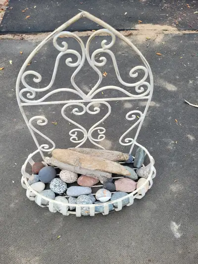 Metal outdoor plant decor, View more