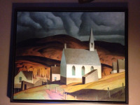 "NORTHERN CHURCH" by renowned group of seven Artist, A.J.Casson.