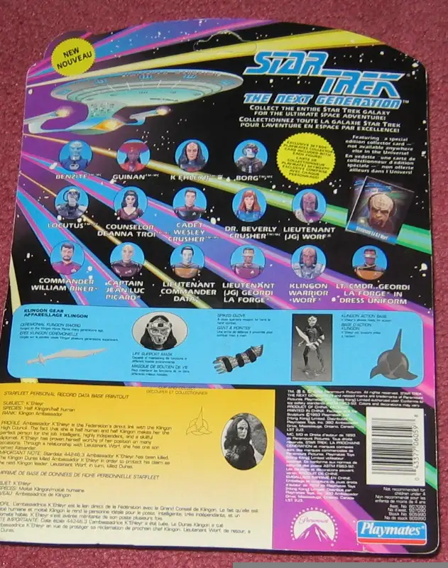 K'Ehleyr figure in package - Star Trek - Next Generation in Arts & Collectibles in Kitchener / Waterloo - Image 3