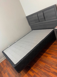Headboard, bed frame and bed box