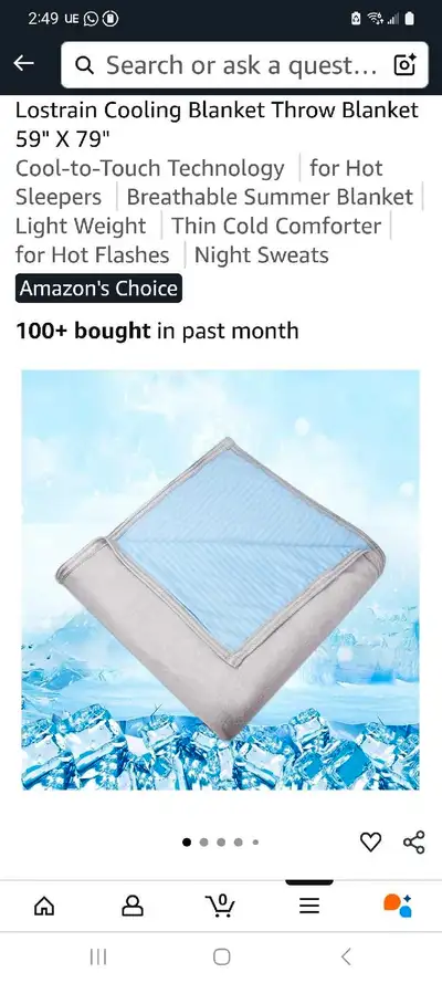 Cooling blanket, View more