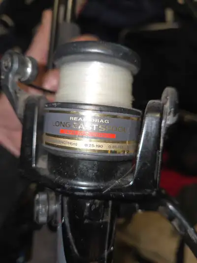 This used Daiwa fishing rod and reel combo is ready for your next fishing adventure! It shows signs...