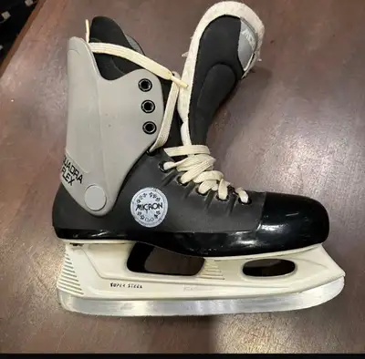 Vintage Micron Quadra Flex Mens Hockey Molded Skates Size 6.5, View more