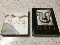 2 TASCHEN books, Masterpieces of Western Art, DALI the Paintings