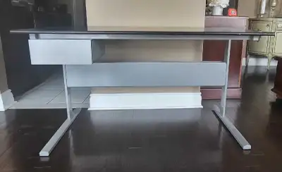 Metal Wood-Top Work Desk, View more