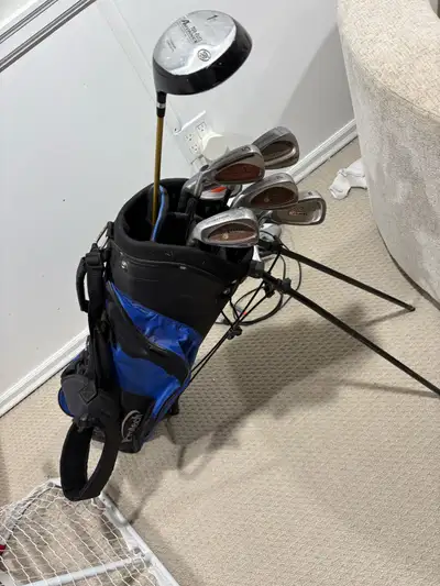 men’s left golf clubs and bag , View more