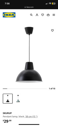 IKEA SKURUP Ceiling Pendant Light - Brand New!