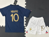 Youth   Mbappe #10 France World Cup  Kit