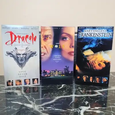 [VHS] Dracula, Frankenstein, Wolf (Boxset), View more