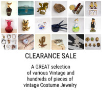 Vintage, Collectibles, Curios, Vtg Costume Jewelry CLEARANCE