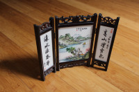 Decorative tabletop Chinese screen