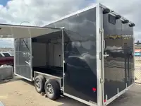 2022 Alcom Stealth  Aluminum Race car trailer