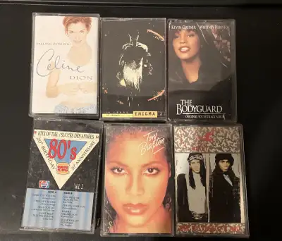 80s/90s vintage cassette tapes, View more