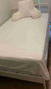IKEA full bed just $450 with full mattress excellent condition in Beds & Mattresses in Mississauga / Peel Region
