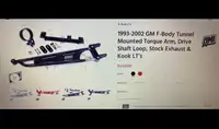 1993-2002 GM F-Body Tunnel Mounted Torque Arm, Drive Shaft Loop,
