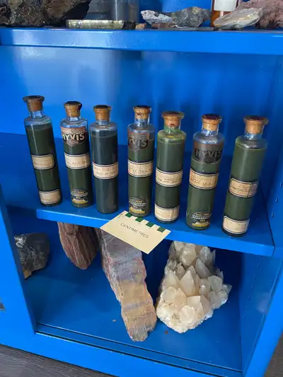 7 vintage salesman samples Hyvis oil samples, View more