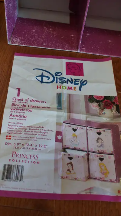 Disney Home Princess Collection Cardboard Chest of Drawers, View more