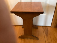 Antique Solid Oak Arts & Craft Side Table