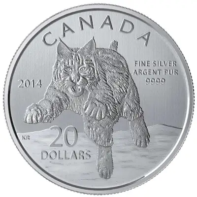 Fine Silver Coin - Bobcat (2014), View more