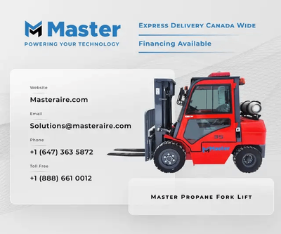 Explore the sturdy and dependable Propane Forklift crafted by Master, designed to handle your substa...