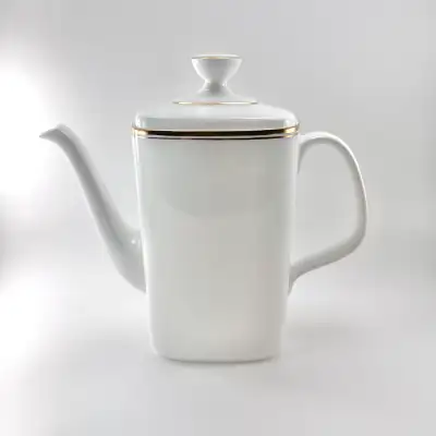 Royal Doulton (made in England) fine bone china coffee/tea pot in the Concord pattern (discontinued)...