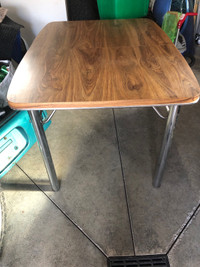 Table with chrome legs 36” x 48”