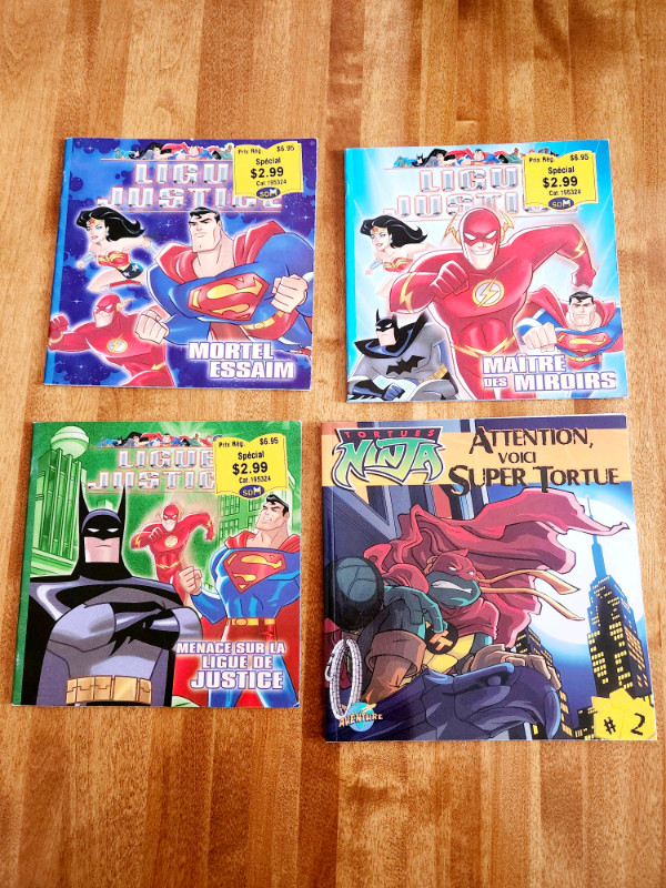 Lot de 4 livres pour enfants/ DC Comics dans Livres jeunesse et ados  à Ville de Montréal