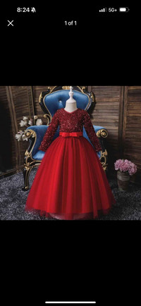 Girls red dress size 8-10 for only $35